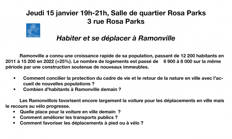 réunions publiques 20262